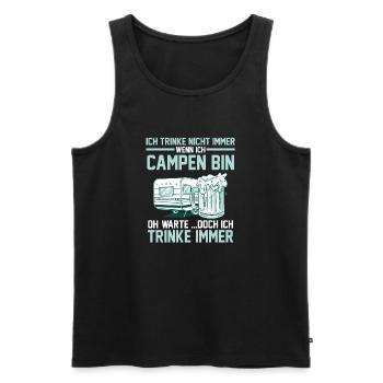 Wohnmobil Wohnwagen Camping Camper - Männer Premium Bio Tank Top - Schwarz - Vorne - Michal (187cm)