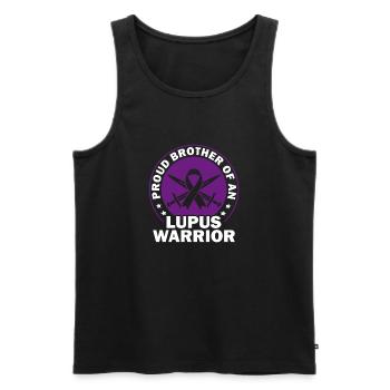 Lupus Conscience Proud Brother One - Débardeur bio Premium Homme - noir - Devant - Michal (187cm)