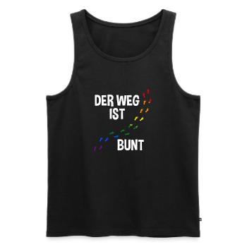 Schullehrer Lehrer - Männer Premium Bio Tank Top - Schwarz - Vorne - Michal (187cm)