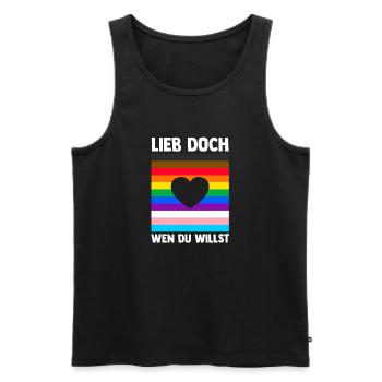 Schullehrerin Lehrerin - Männer Premium Bio Tank Top - Schwarz - Vorne - Michal (187cm)