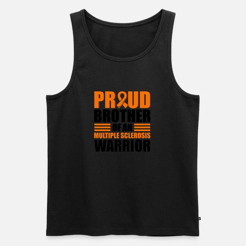 Stolzer Bruder Eines - Männer Premium Bio Tank Top - Schwarz
