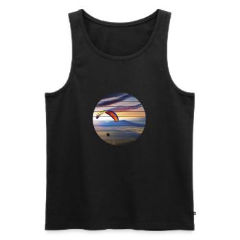Paragleiter Paragliding Gleitschirmfliegen - Männer Premium Bio Tank Top - Schwarz - Vorne - Michal (187cm)