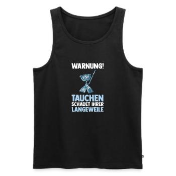 Schullehrer Lehrer - Männer Premium Bio Tank Top - Schwarz - Vorne - Michal (187cm)