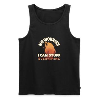 Lustiges Taxidermie und Tierpräparator Taxidermist - Männer Premium Bio Tank Top - Schwarz - Vorne - Michal (187cm)