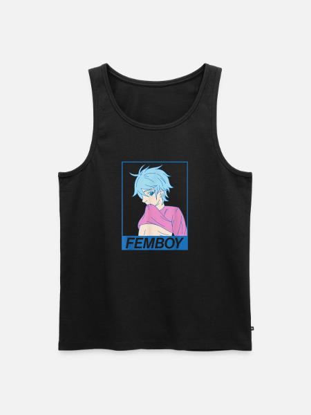 Anime Gay Boy Yaoi Design til en Femboy - Herre Premium økologisk tanktop - sort
