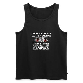 Anime Gift For n Girls Women Boys Cute Anime Merch - Men's Premium Organic Tank Top - black - Front - AI Model Male 178 light (178cm)