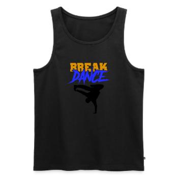 Break Dance - Men's Premium Organic Tank Top - black - Front - AI Model Male 178 light (178cm)