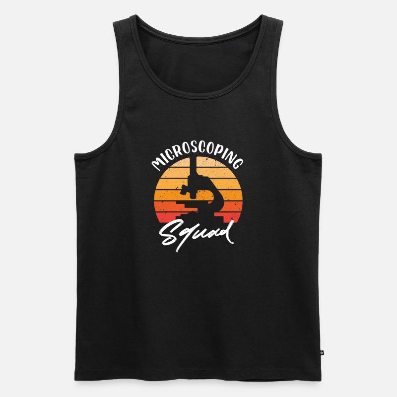 Microscopic squad histology - Männer Premium Bio Tank Top - Schwarz