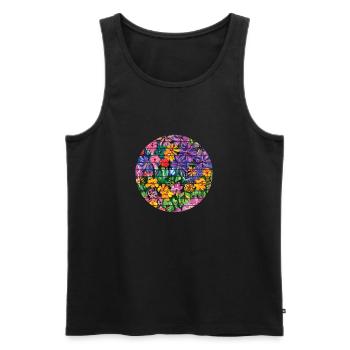 Garden, gardening, gardening, hobby gardener, gardener - Men's Premium Organic Tank Top - black - Front - Michal (187cm)