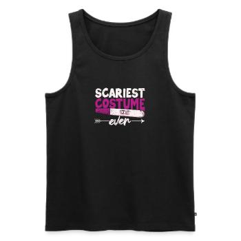 Gruseligstes Kostüm aller Zeiten Lustige Halloween - Männer Premium Bio Tank Top - Schwarz - Vorne - Michal (187cm)