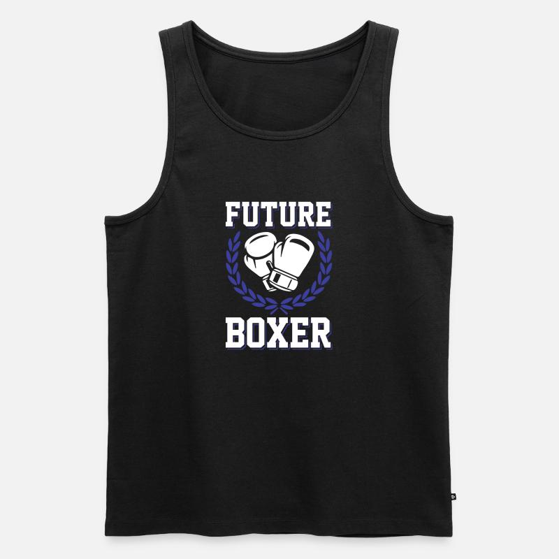 boxer future - Männer Premium Bio Tank Top - Schwarz