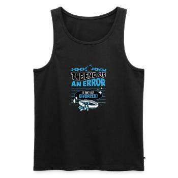 Lustiges Scheidung Glücklich Geschieden und - Männer Premium Bio Tank Top - Schwarz - Vorne - Michal (187cm)