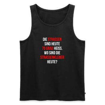 Straße Demonstrant Demonstrieren - Männer Premium Bio Tank Top - Schwarz - Vorne - Michal (187cm)