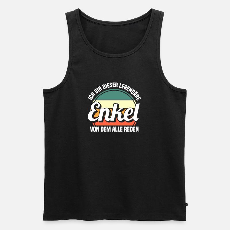 Enkel - Männer Premium Bio Tank Top - Schwarz