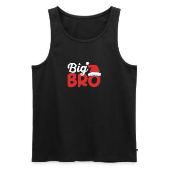 Big Bro Santa Brother Noël Appariement de famille - Débardeur bio Premium Homme - noir - Devant - Michal (187cm)