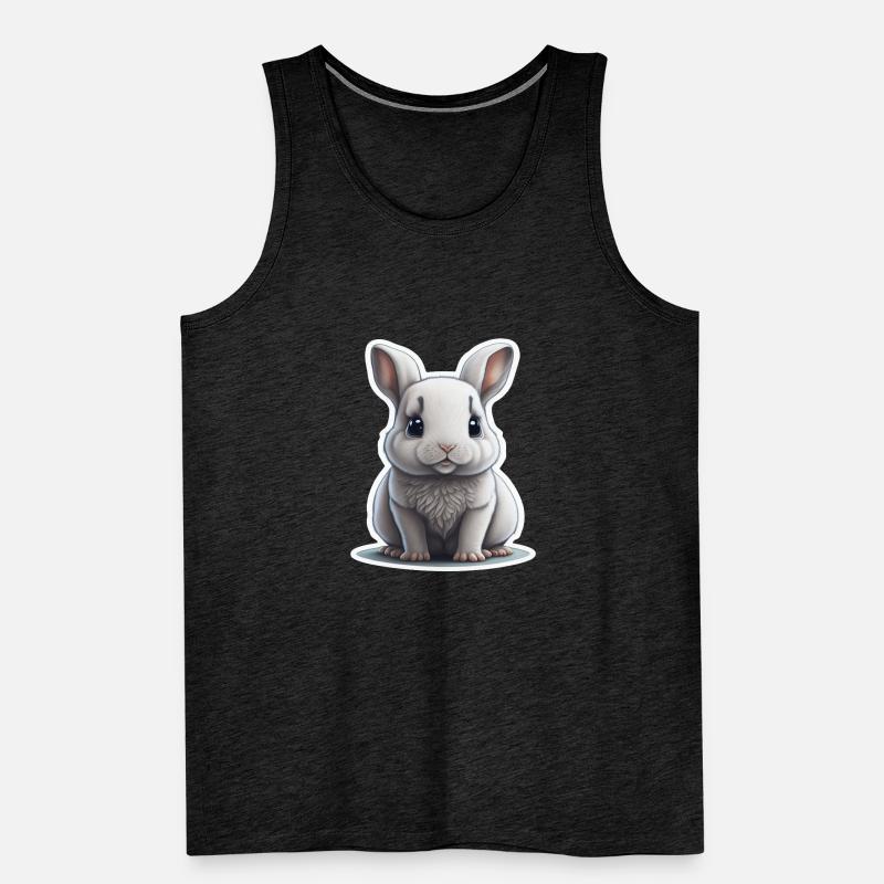 Rabbit Rabbit Bunny Floppy Ear Men's Premium Organic Tank Top