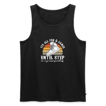 Sorry I can't It's release season - Männer Premium Bio Tank Top - Schwarz - Vorne - Michal (187cm)