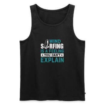 Windsurfing, Panama City, Surfing, Surfing, Beach - Men's Premium Organic Tank Top - black - Front - Michal (187cm)