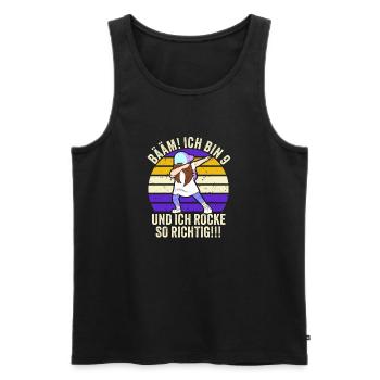 9 Jahre Mädchen Geschenk 9. Geburtstag Neun - Männer Premium Bio Tank Top - Schwarz - Vorne - Michal (187cm)