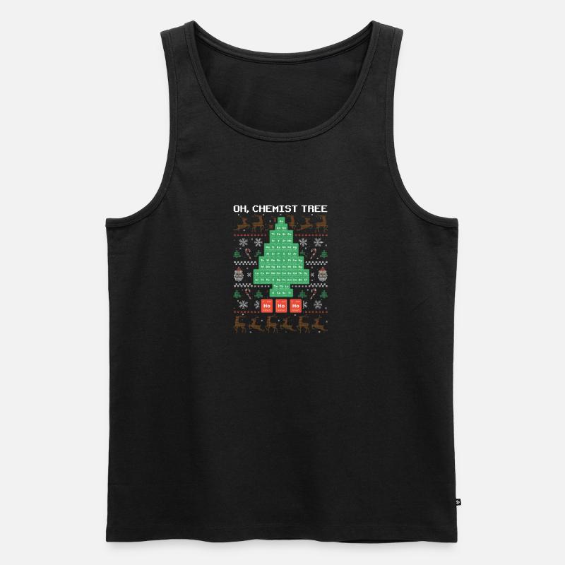 Oh Chemist Tree Joyeux Noël moche - Débardeur bio Premium Homme - noir