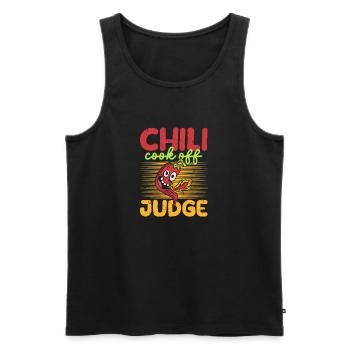 Chili Cook Off Richter Funny Mexican BCC Chili - Men's Premium Organic Tank Top - black - Front - Michal (187cm)