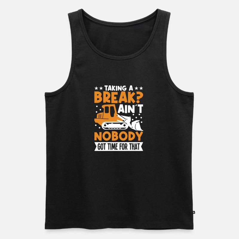 Schneepflugfahrer Essentials Schneepflug Schneepflug - Männer Premium Bio Tank Top - Schwarz