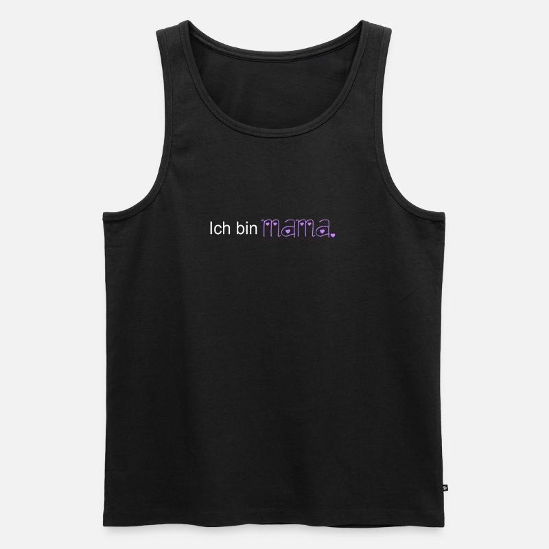 ich bin MAMA - Männer Premium Bio Tank Top - Schwarz