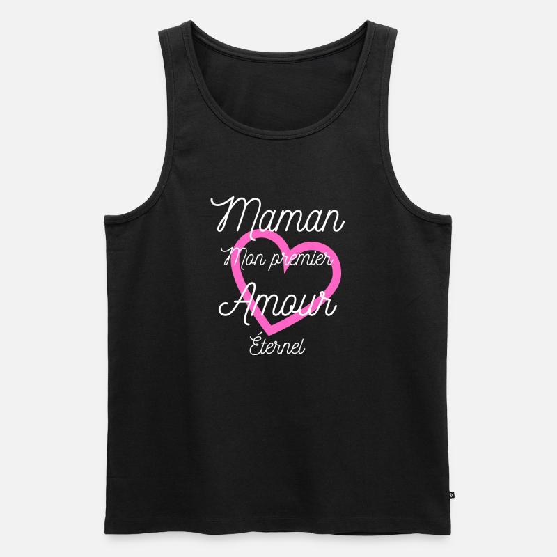 Maman mon premier Amour éternel - Débardeur bio Premium Homme - noir