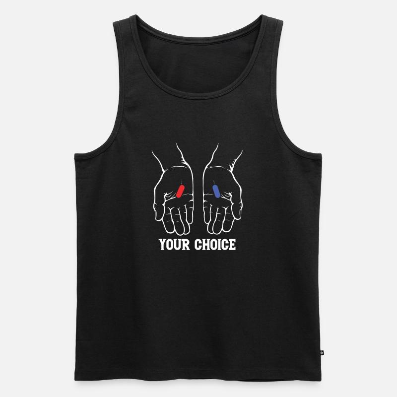 YOUR CHOICE - Männer Premium Bio Tank Top - Schwarz