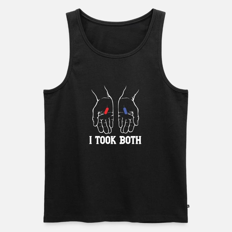 I TOOK BOTH - Männer Premium Bio Tank Top - Schwarz