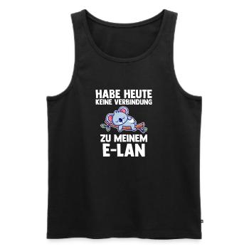 Koala Habe Heute Keine Verbindung Zu Meinem E-Lan - Männer Premium Bio Tank Top - Schwarz - Vorne - Michal (187cm)