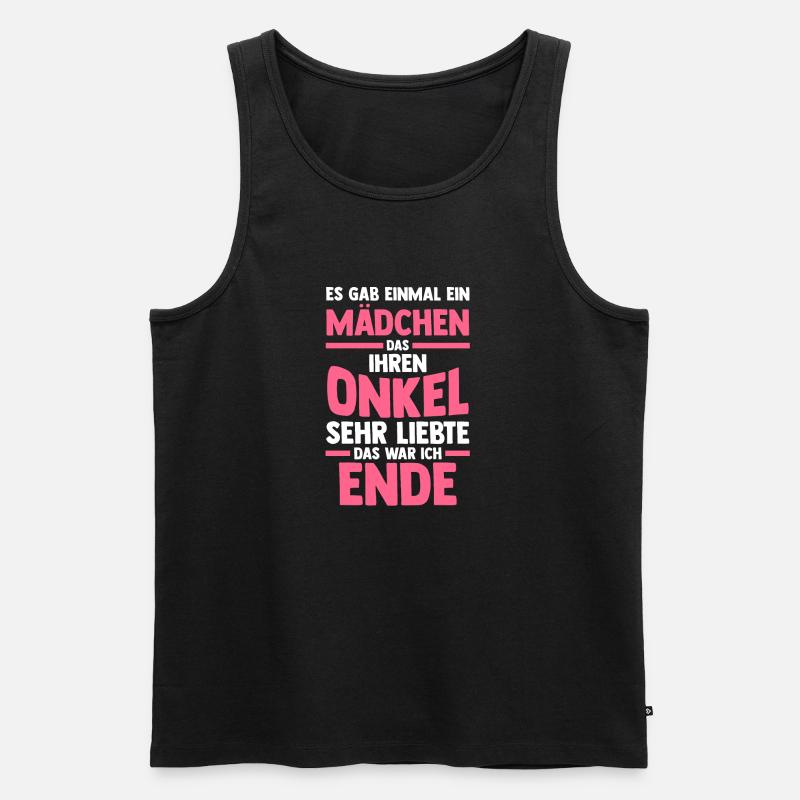 Onkel Neffe Nichte - Männer Premium Bio Tank Top - Schwarz
