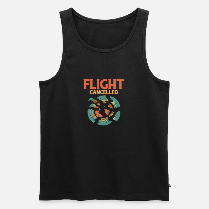 Flight Cancelled Trapshooting Skeet Shooting - Männer Premium Bio Tank Top - Schwarz