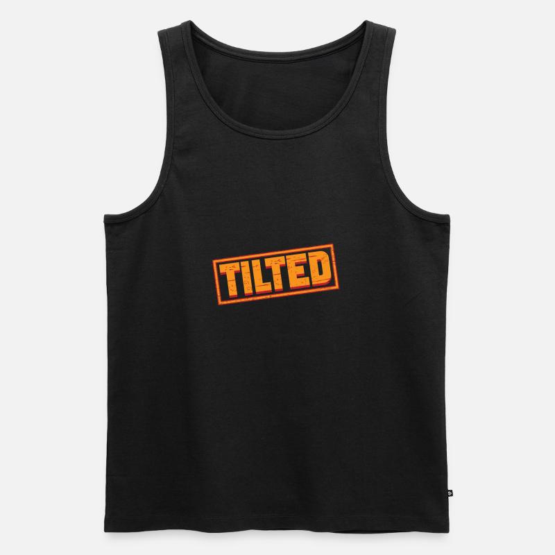 Tilted Pinball Machines GIft Ideas - Männer Premium Bio Tank Top - Schwarz