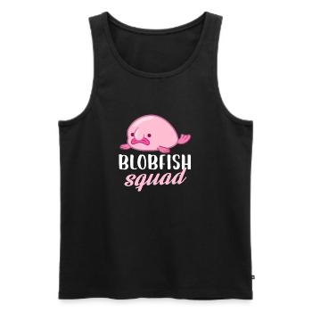 blobfish squad Design for a fish jokes enthusiast - Men's Premium Organic Tank Top - black - Front - Michal (187cm)