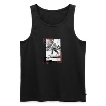 Atemberaubendes Skateboard Design Jungen - Männer Premium Bio Tank Top - Schwarz - Vorne - Michal (187cm)