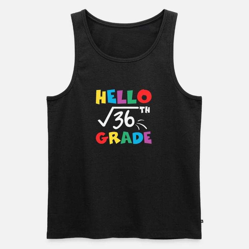 Hello 36th grade - Männer Premium Bio Tank Top - Schwarz