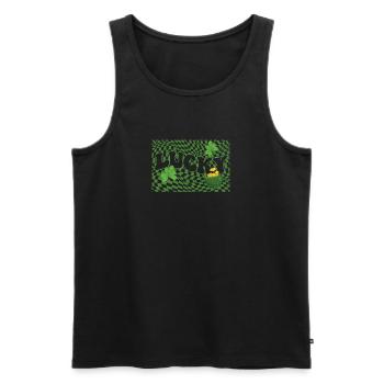Joyeuse Saint-Patrick Shamrock Irlande Luxure - Débardeur bio Premium Homme - noir - Devant - Michal (187cm)