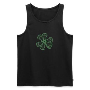 Lacrosse Kleeblatt Kleeblatt Lustig St Patricks - Männer Premium Bio Tank Top - Schwarz - Vorne - Michal (187cm)