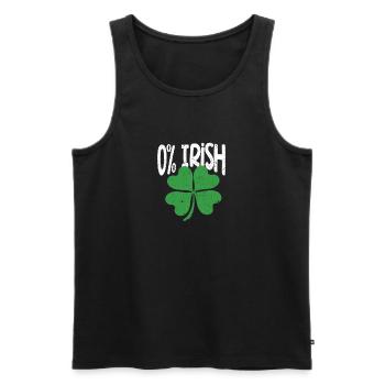 0% Trèfle irlandais Drôle de la Saint-Patrick - Débardeur bio Premium Homme - noir - Devant - Michal (187cm)
