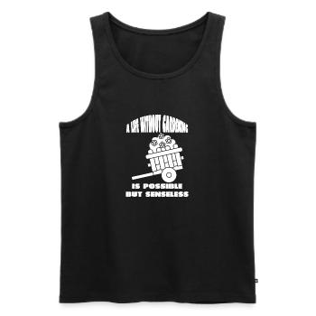 Garden Hobby Gardener Gardening Gardener Gardening - Men's Premium Organic Tank Top - black - Front - Michal (187cm)