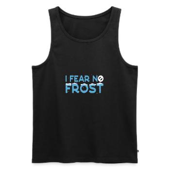 Ice Swimming I Fear No Frost Ice Gift - Männer Premium Bio Tank Top - Schwarz - Vorne - Michal (187cm)