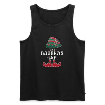 Douglas Elf Family Matching Group Christmas Mom - Men's Premium Organic Tank Top - black - Front - Michal (187cm)
