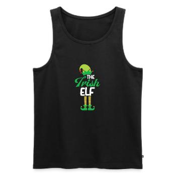 The Irish Elf Heritage Elves Shamrock XMAS Irlan - Men's Premium Organic Tank Top - black - Front - Michal (187cm)