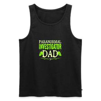 Paranormal Ghost Hunter Investigator Dad Man Gifts - Männer Premium Bio Tank Top - Schwarz - Vorne - Michal (187cm)