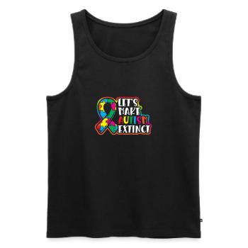 Machen Wir Den Autismus Zum Aussterben Des - Männer Premium Bio Tank Top - Schwarz - Vorne - AI Model Male 178 light (178cm)