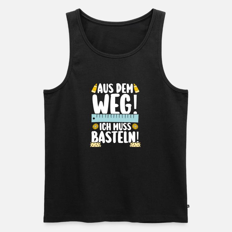 Bastler Basteln - Männer Premium Bio Tank Top - Schwarz