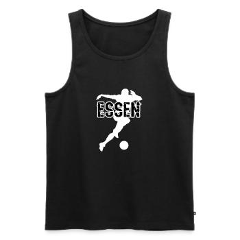 Essen, meine Stadt! - Männer Premium Bio Tank Top - Schwarz - Vorne - AI Model Male 178 light (178cm)