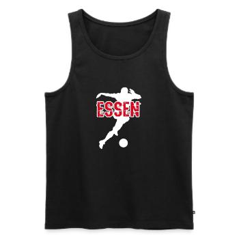 Essen, meine Stadt! - Männer Premium Bio Tank Top - Schwarz - Vorne - AI Model Male 178 light (178cm)