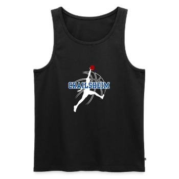 Crailsheim, meine Stadt! - Männer Premium Bio Tank Top - Schwarz - Vorne - Michal (187cm)